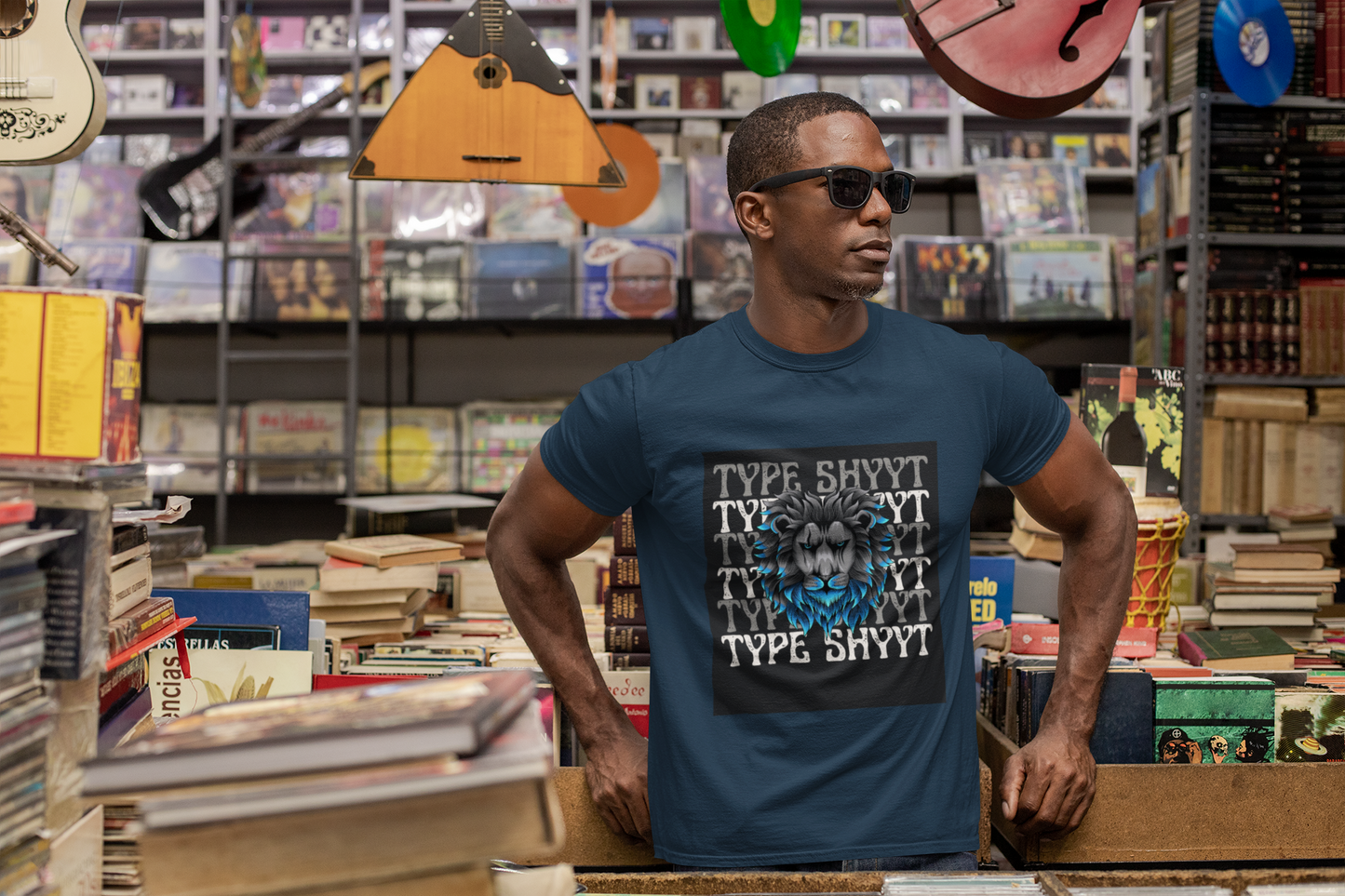 Type Shyyt Bold Lion Graphic T-Shirt, Unisex Graphic Tee, Casual Wear, Nature Lover Gift, Unique Shirt for Friends, Birthday Outfit