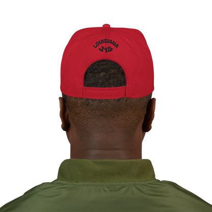 Trendy Embroidered Louisiana Mindstate 318 Snapback Hat, Urban Casual Cap, Gift for Him, Summer Accessory, Unisex Fashion