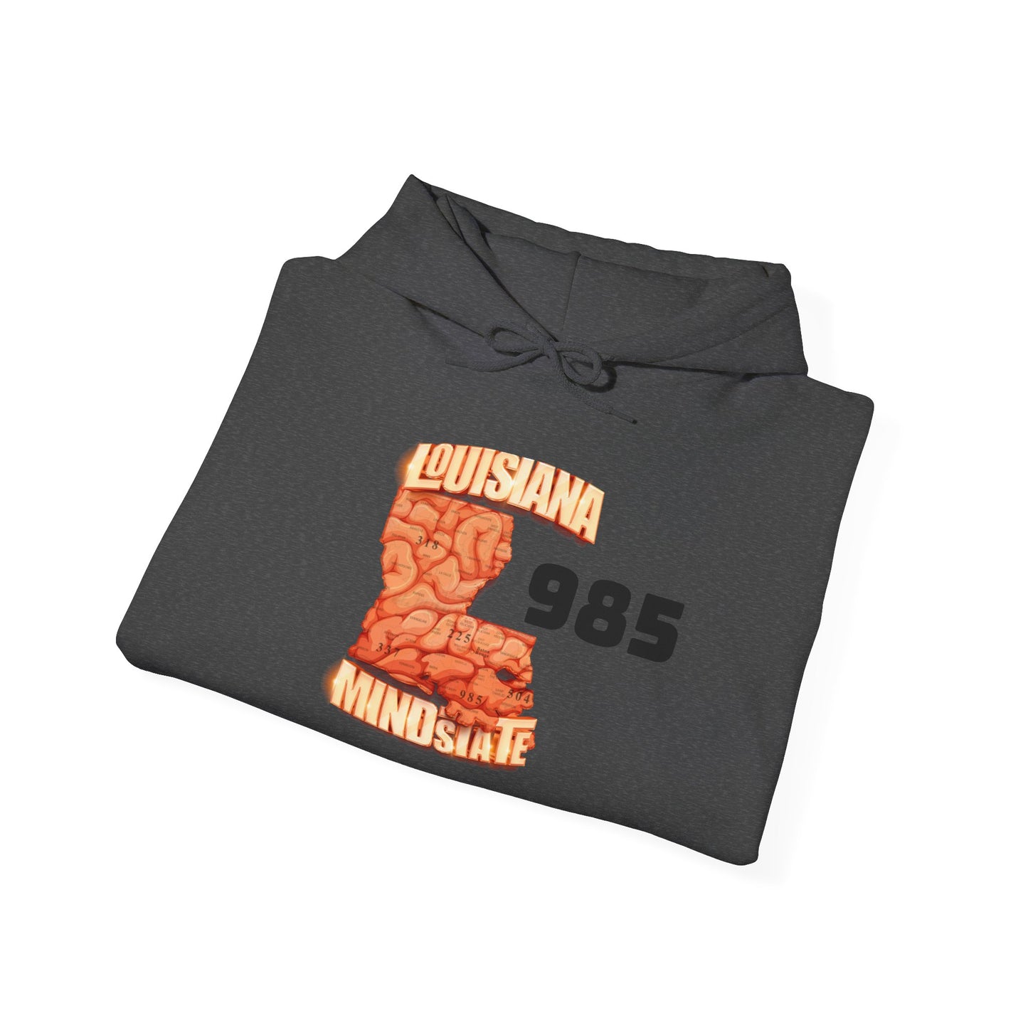 Louisiana Mindstate 985 Community Unisex Hoodie, Cozy Sweatshirt, Casual Streetwear, Gift for Him/Her, Fall Essentials, Louisiana Pride Apparel