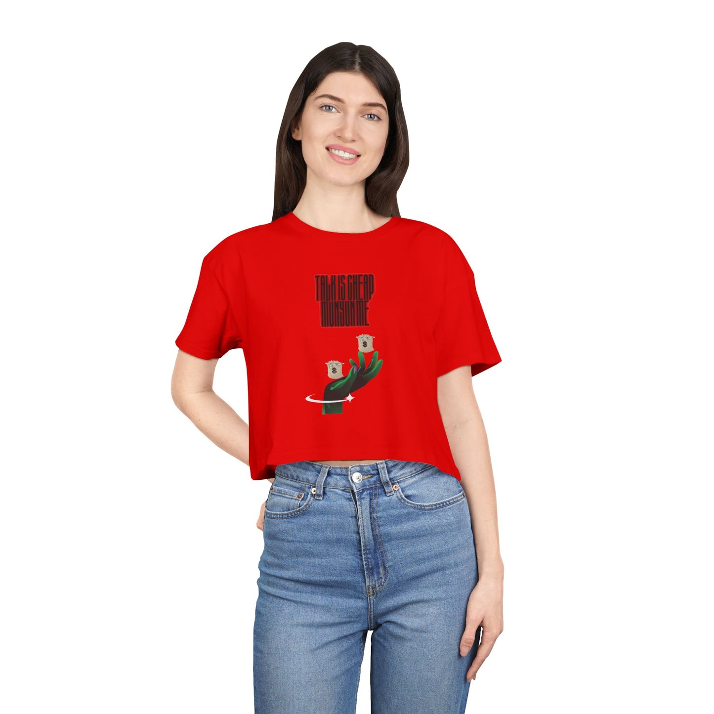 Chic Women’s Crop Tee - Trendy Fashion, Casual Wear, Gift for Her, Stylish Everyday Top, Summer Essentials, Graphic Tee