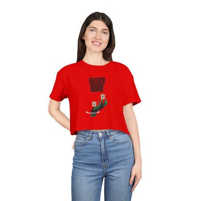 Chic Women’s Crop Tee - Trendy Fashion, Casual Wear, Gift for Her, Stylish Everyday Top, Summer Essentials, Graphic Tee