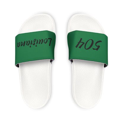 504 Louisiana Stylish Women's Removable-Strap Sandals with Customizable Text, Summer Footwear, Beach Sandals, Casual Slippers, Gift for Her