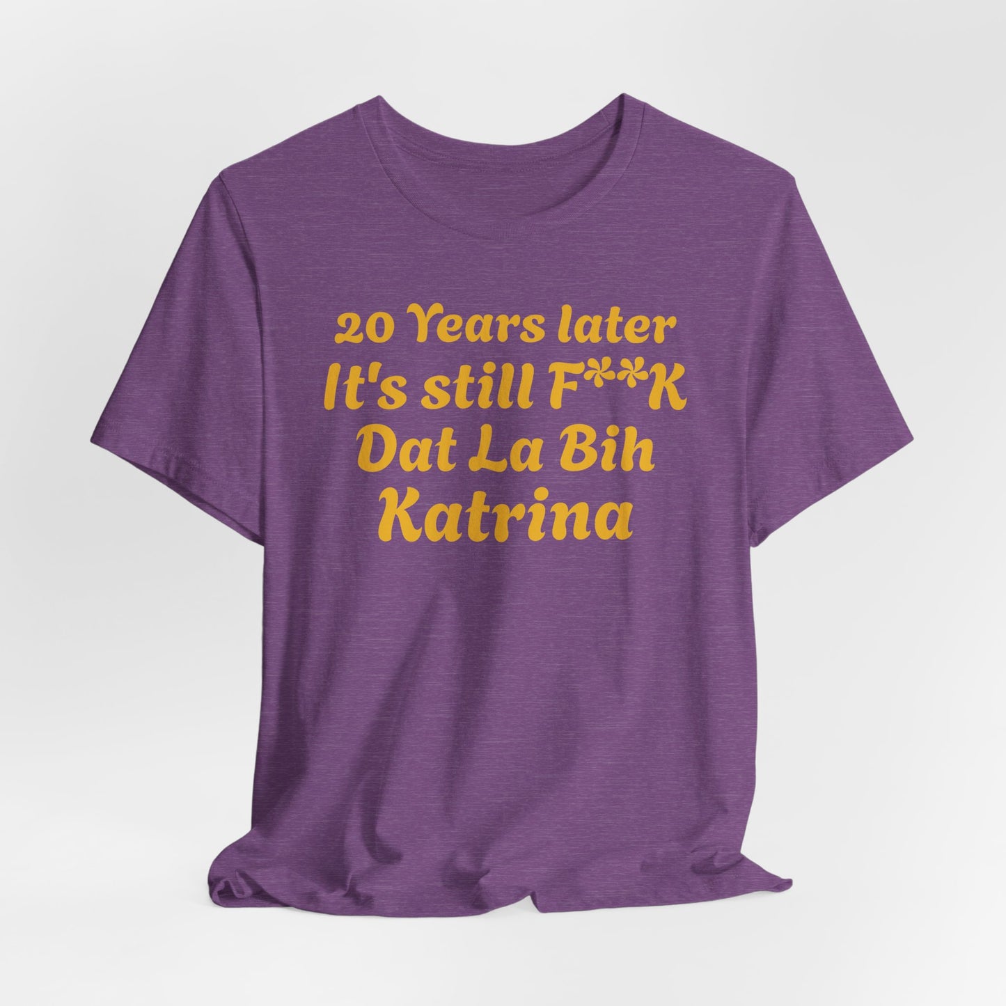 20 Year Anniversary Katrina Remembrance Unisex Tee - 20 Years Later, New Orleans Tribute, Casual Wear, Hurricane Awareness, Unique Gift