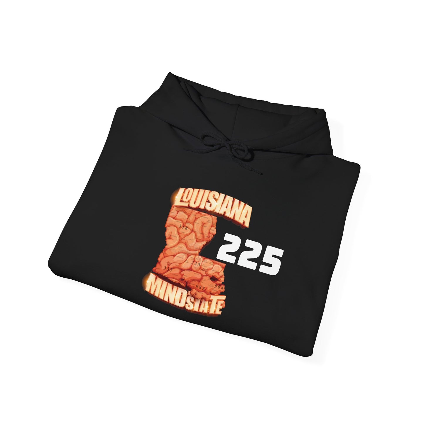 Louisiana Mindstate 225 Community Unisex Hoodie, Cozy Sweatshirt for Casual Wear, Perfect Gift for Friends, Unique Design for Every Season, Trendy Apparel