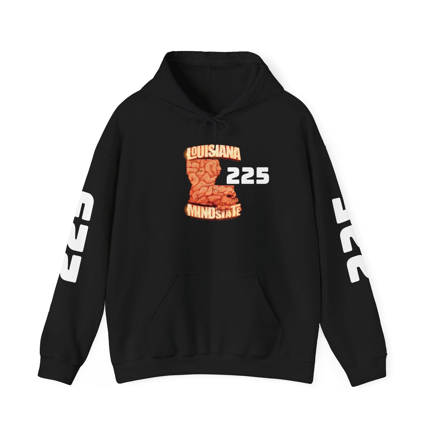 Louisiana Mindstate 225 Community Unisex Hoodie, Cozy Sweatshirt for Casual Wear, Perfect Gift for Friends, Unique Design for Every Season, Trendy Apparel