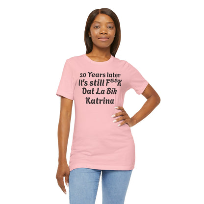 20 Year Anniversary Katrina Remembrance Unisex Tee - 20 Years Later, New Orleans Tribute, Casual Wear, Hurricane Awareness, Unique Gift