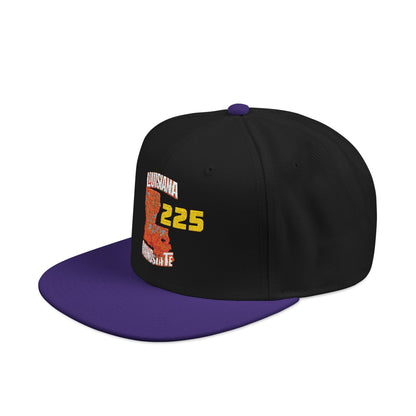 Colorful Embroidered Louisiana Mindstate 225 Snapback Cap for Casual Style, Unisex Accessories, Summer Adventures, Streetwear Fashion, Gift for Him/Her