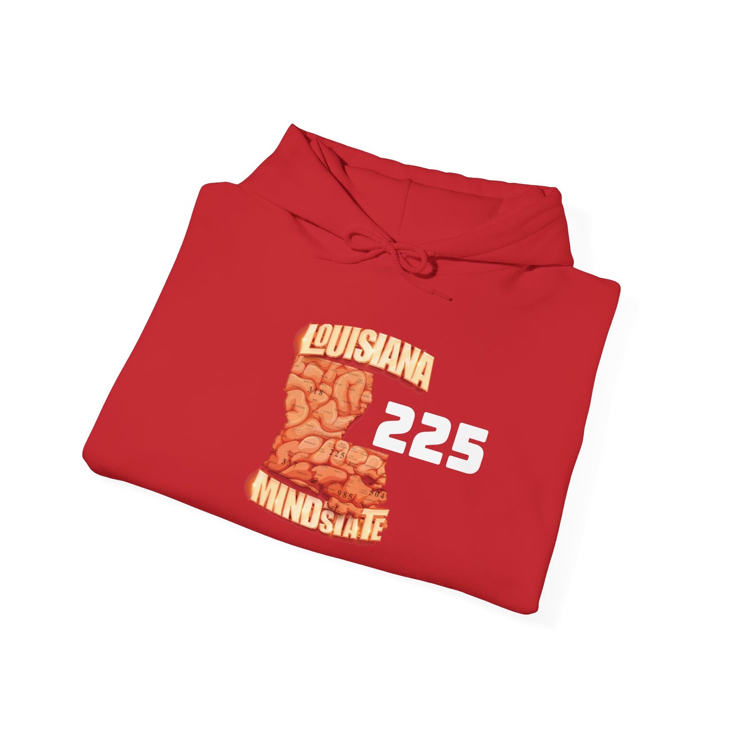 Louisiana Mindstate 225 Community Unisex Hoodie, Cozy Sweatshirt for Casual Wear, Perfect Gift for Friends, Unique Design for Every Season, Trendy Apparel
